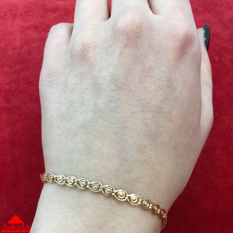 Женский золотой браслет на руку - 7590024 - ASKIDA.RU