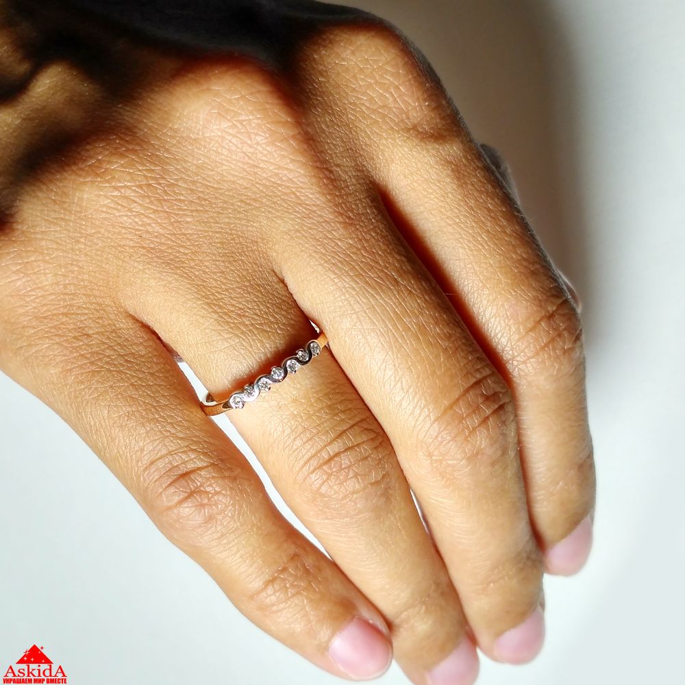 Обручальное кольцо дорожка с бриллиантами - 970195732 - ASKIDA.RU