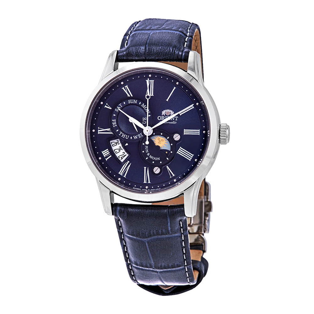 Оригинальные часы Orient с кожаным ремешком FAK00005D0 - ASKIDA.RU