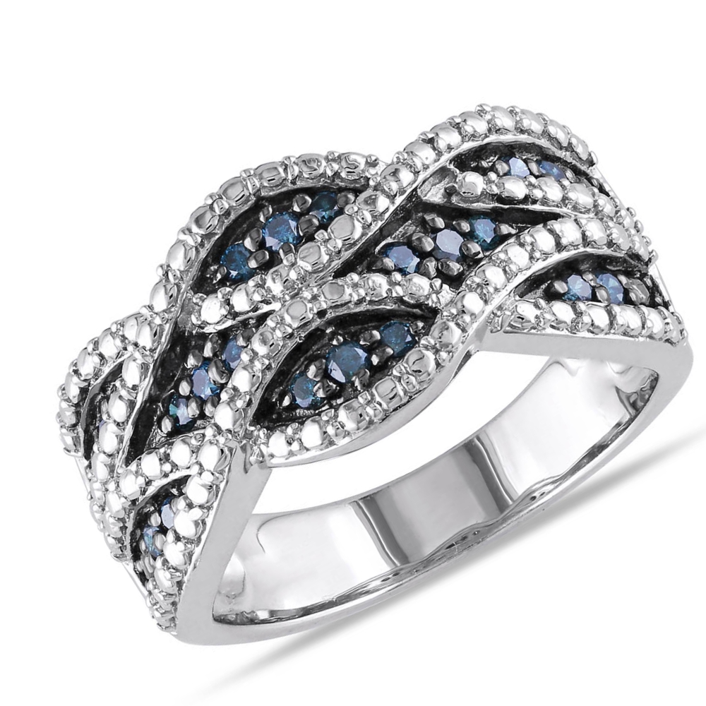 кольцо из серебра с камнями